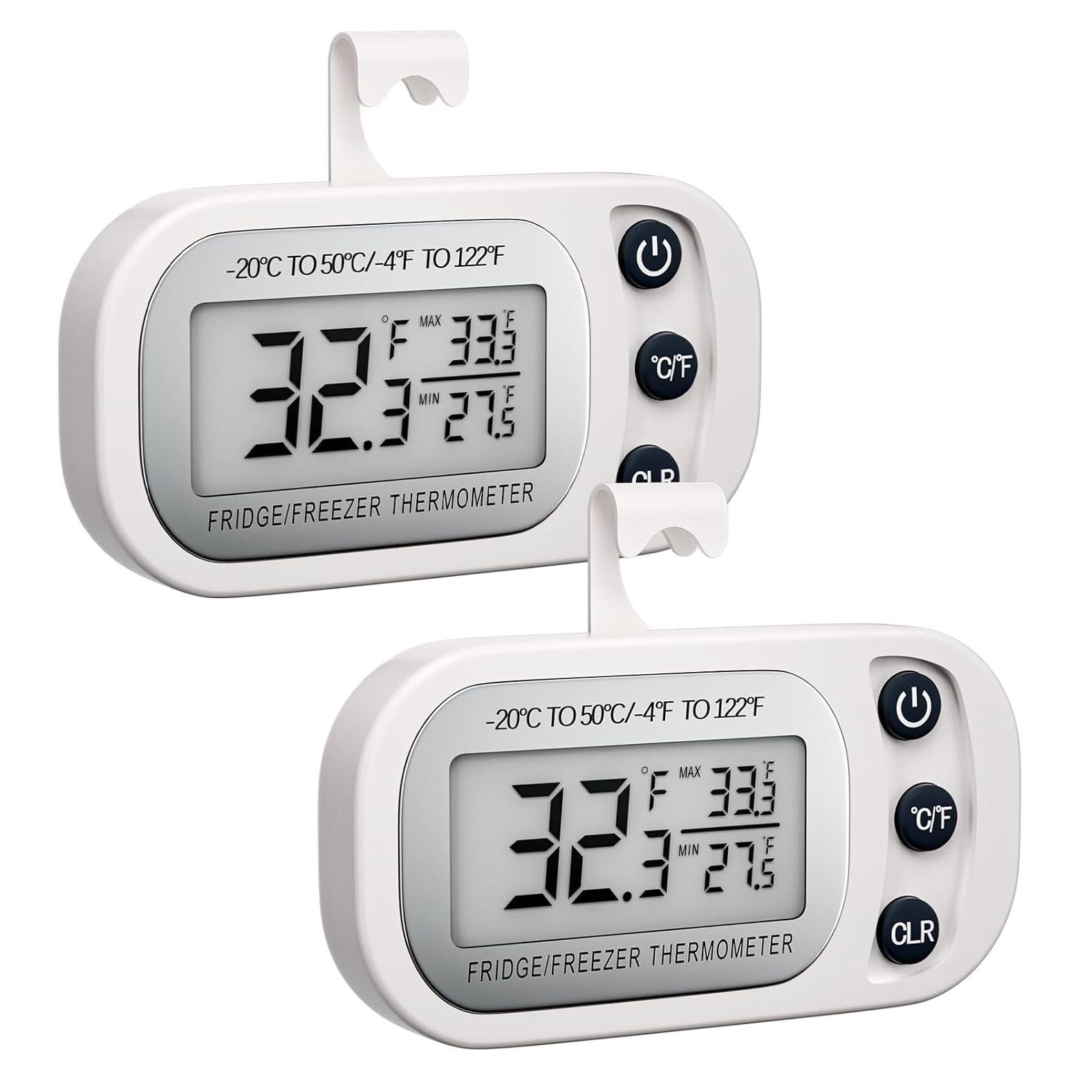 Termómetro Digital Impermeable FAHZON 2 Piezas Blanco