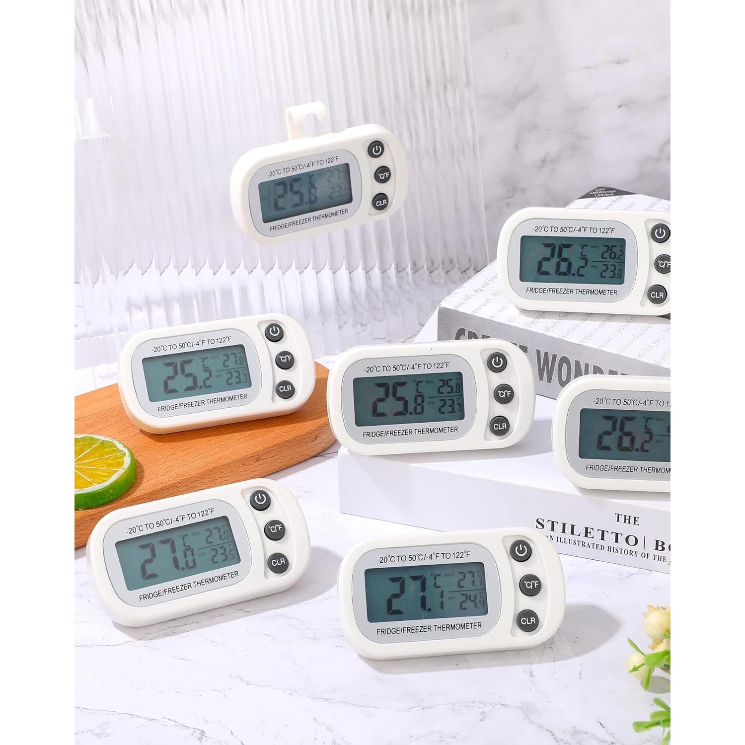 Termómetro Digital Impermeable Frienda - Paquete de 12 Blancos