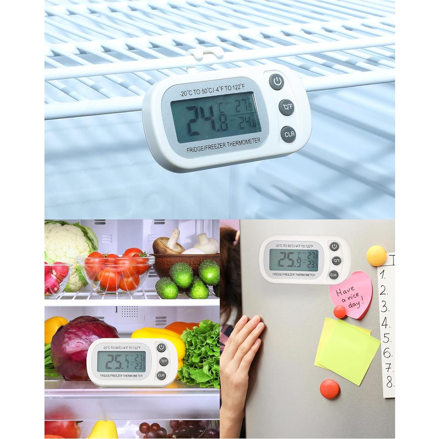 Termómetro Digital Impermeable Frienda - Paquete de 12 Blancos