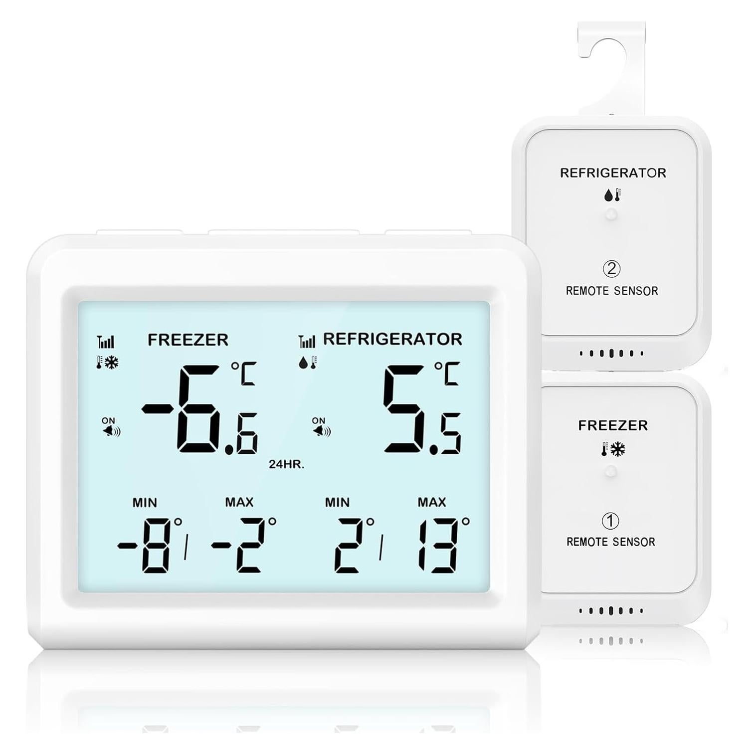 Termómetro Inalámbrico para Refrigerador Temracha WA150KM - Alarma y Retroiluminación