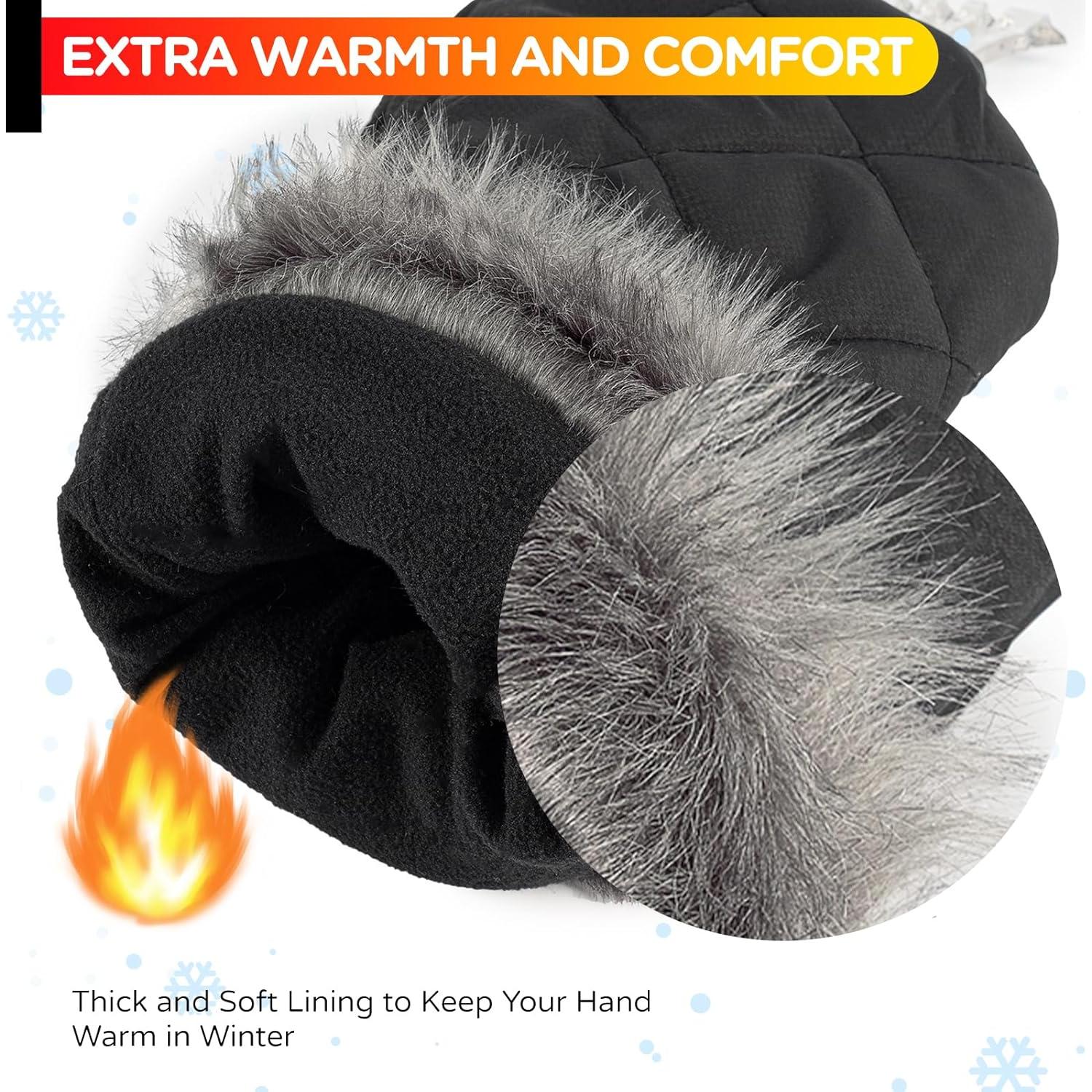 Raspador de Hielo con Guante TKKEUEP - Impermeable y Acolchado