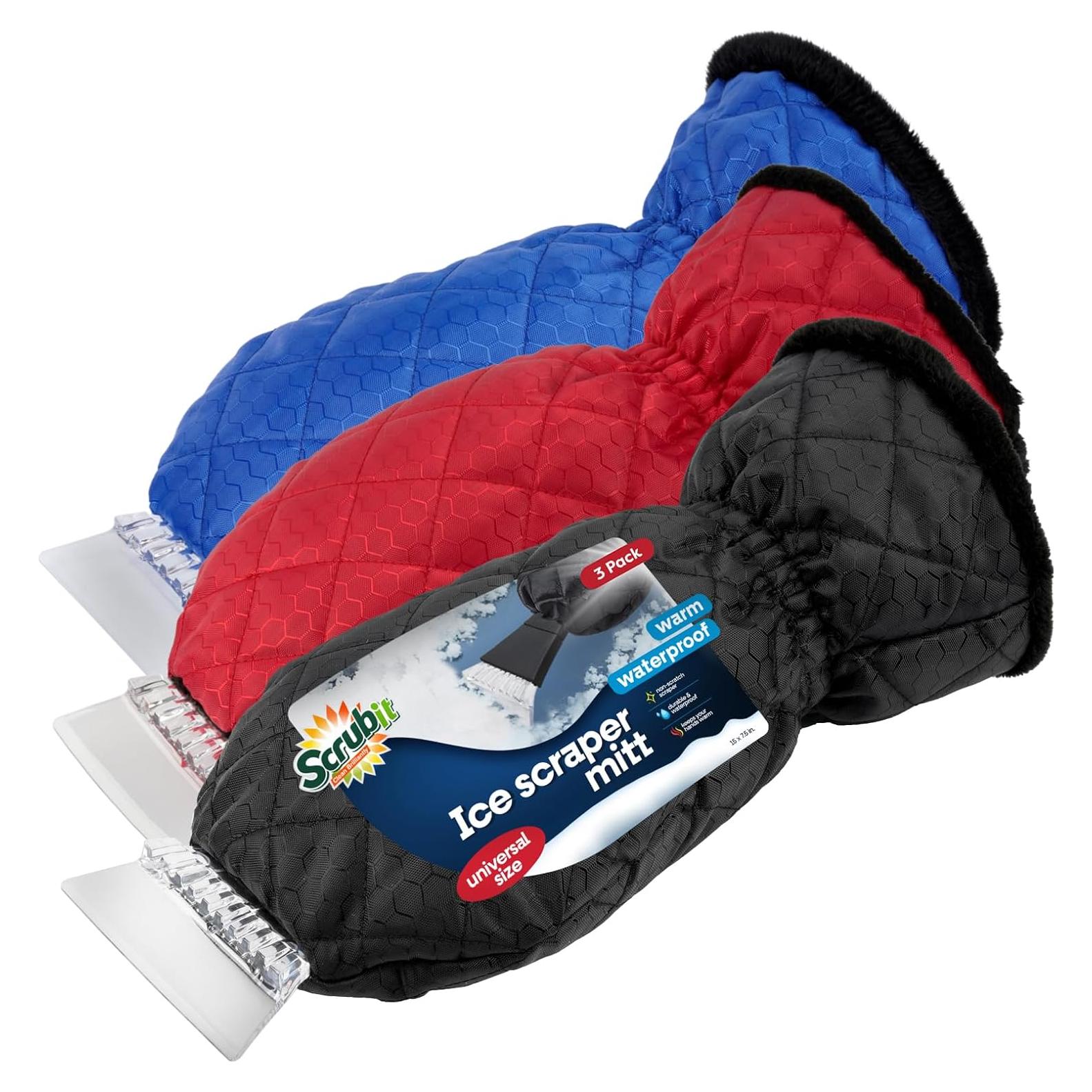 Raspador de Hielo con Guante SCRUBIT - 3 Piezas, Impermeable