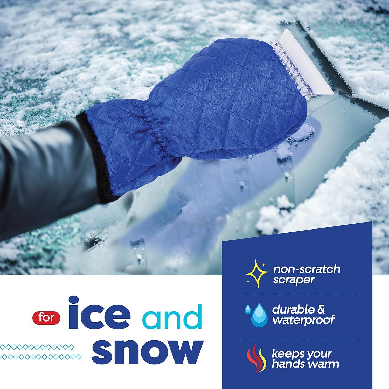 Raspador de Hielo con Guante SCRUBIT - 3 Piezas, Impermeable