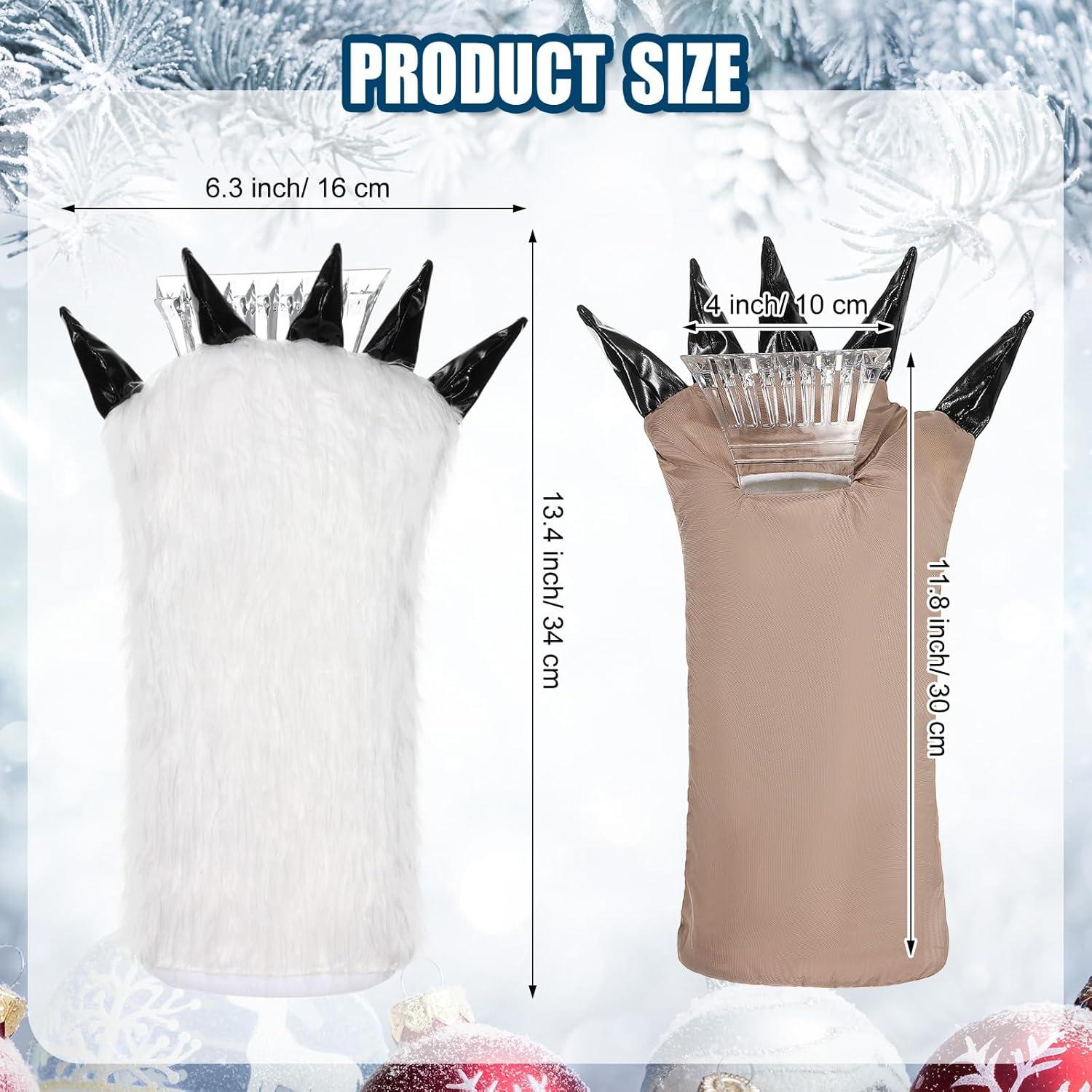 Guantes Raspadores de Hielo Lanties - 2 Pcs Aislados 30x16 cm