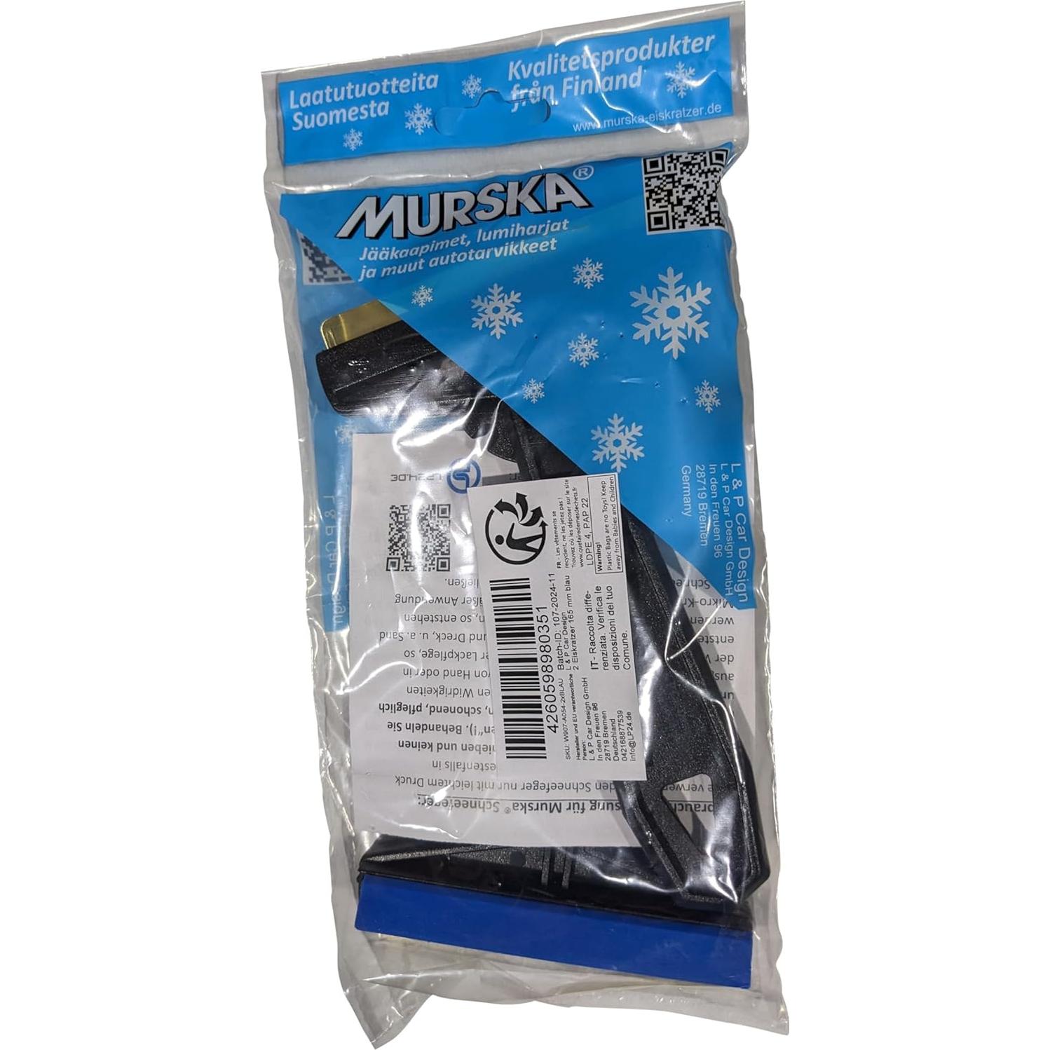 Raspador de Hielo Murska para Auto - Cuchilla de Latón - 2 Piezas