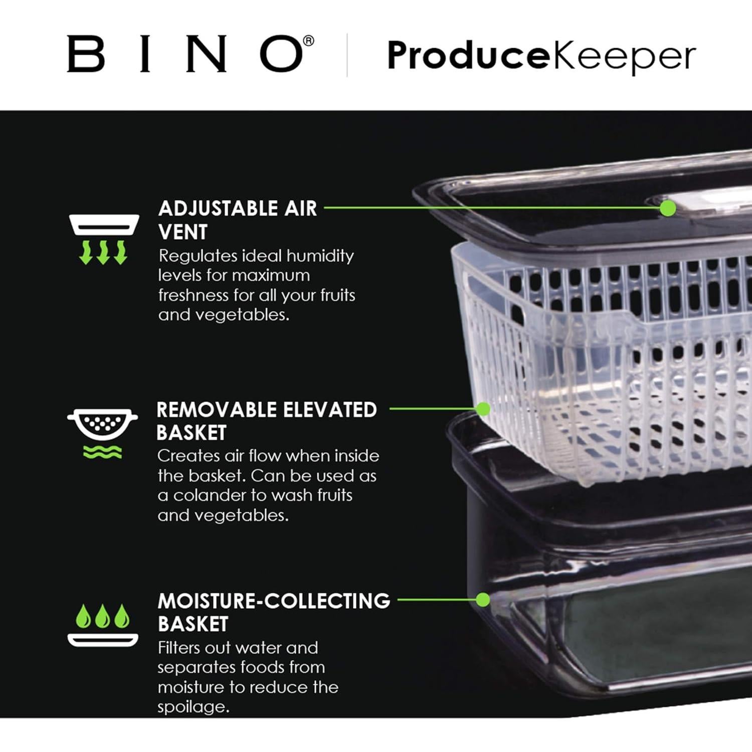 Conservador de Productos BINO 6.8 Tazas 1.6L Hermético