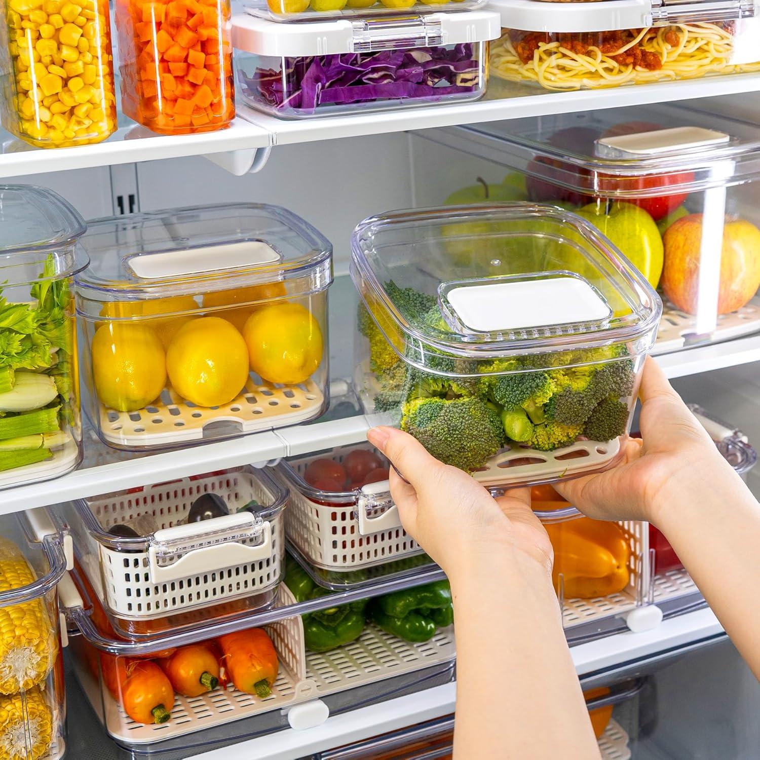 Contenedor Felli Duo Fresh Veggie Keeper 3 Piezas 5.8qt