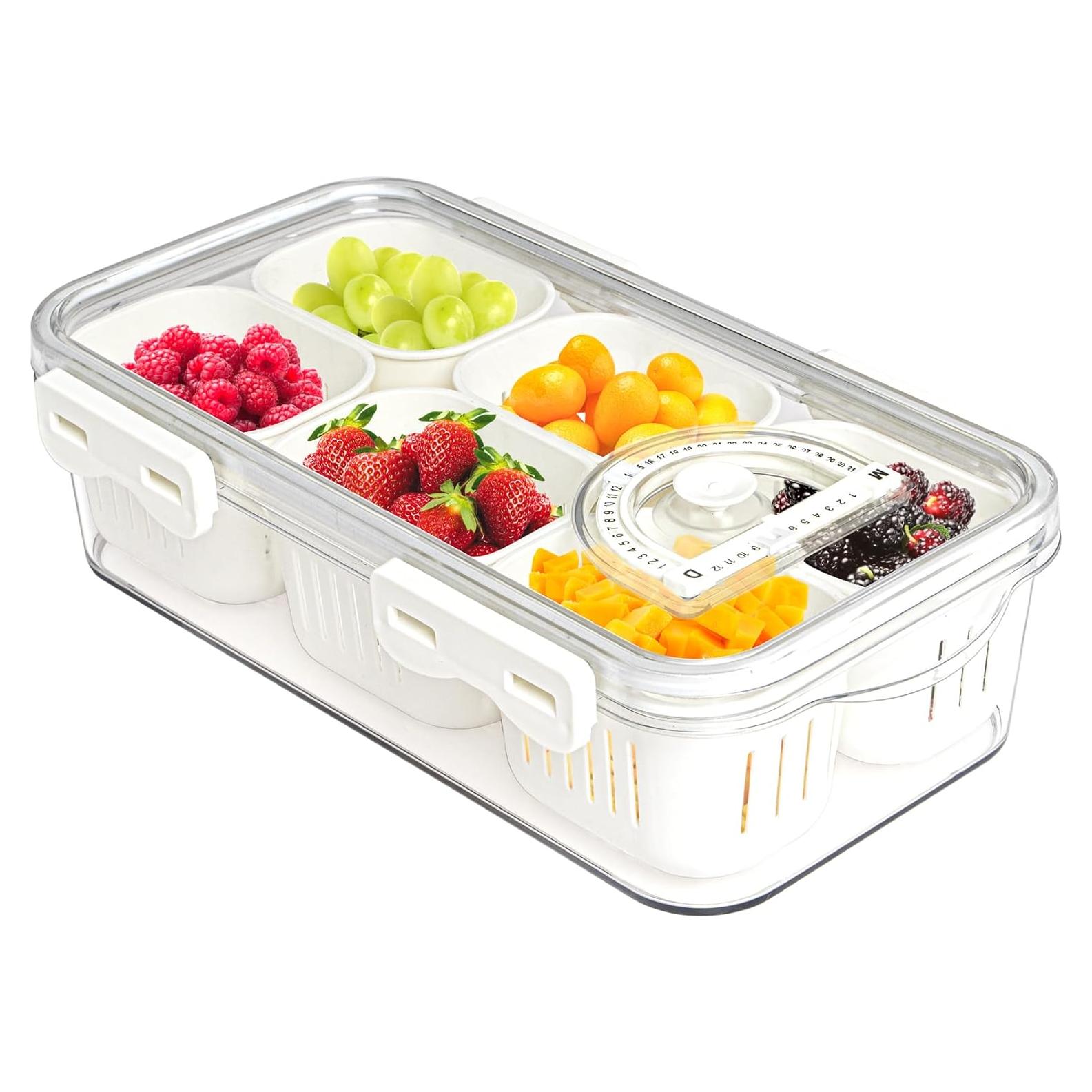 Bandeja de Servicio MANO con Tapa y 6 Compartimentos