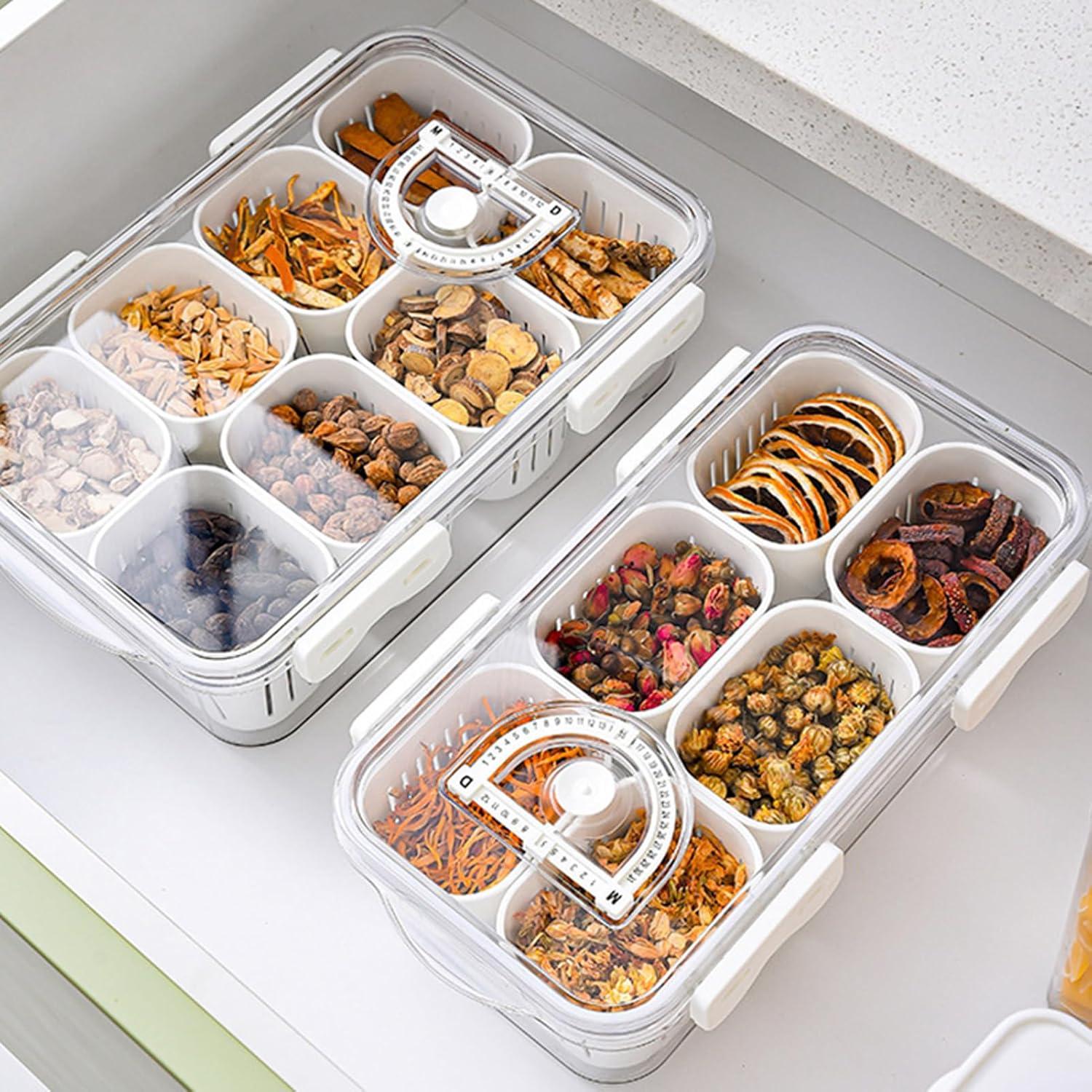 Bandeja de Servicio MANO con Tapa y 6 Compartimentos