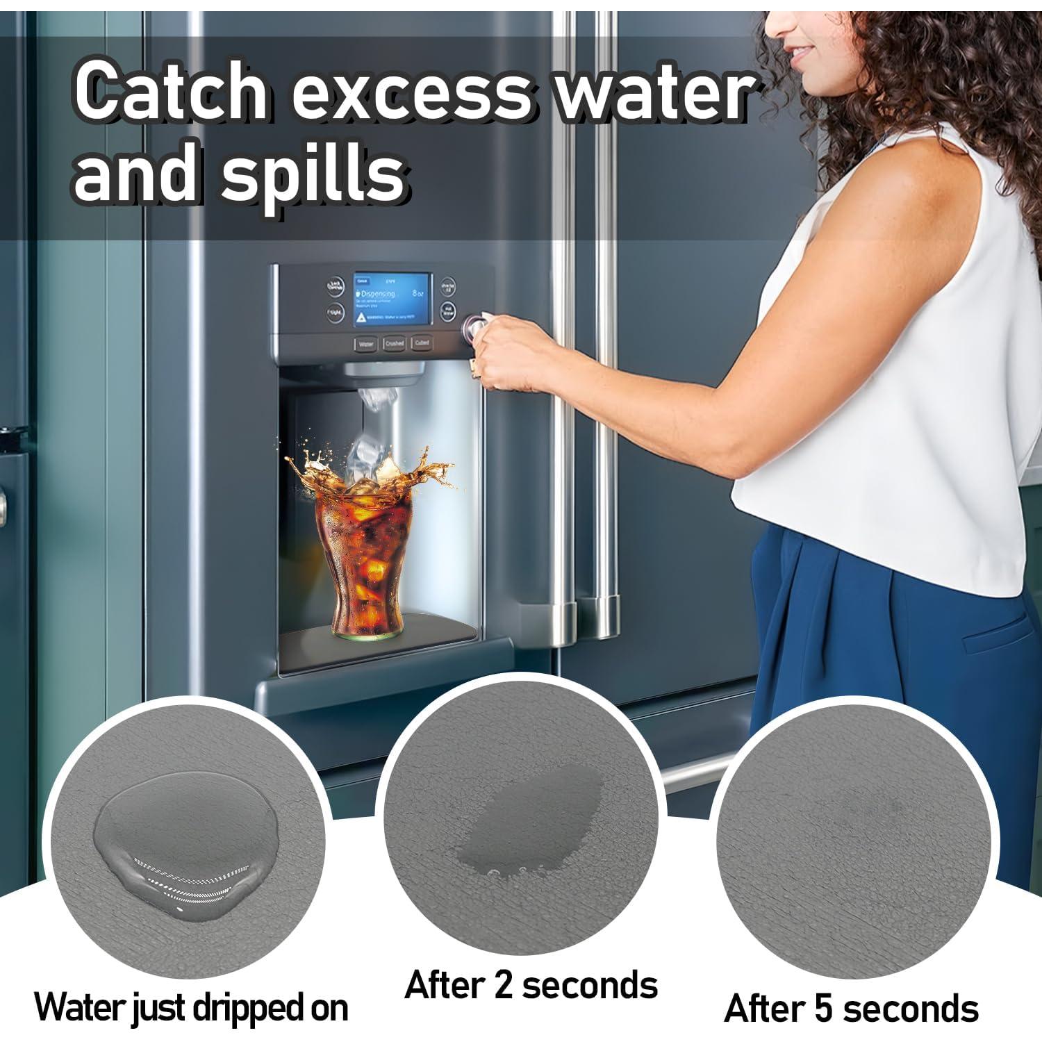 Bandeja de Goteo LOPNUR para Refrigerador 2 Piezas 21.1x7.9cm Gris