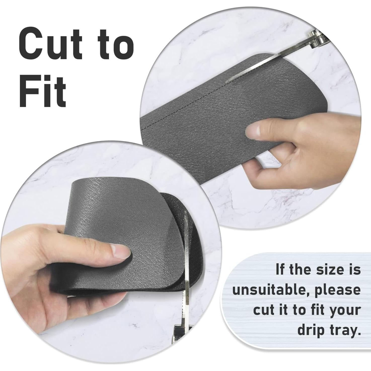 Bandeja de Goteo LOPNUR para Refrigerador 2 Piezas 21.1x7.9cm Gris