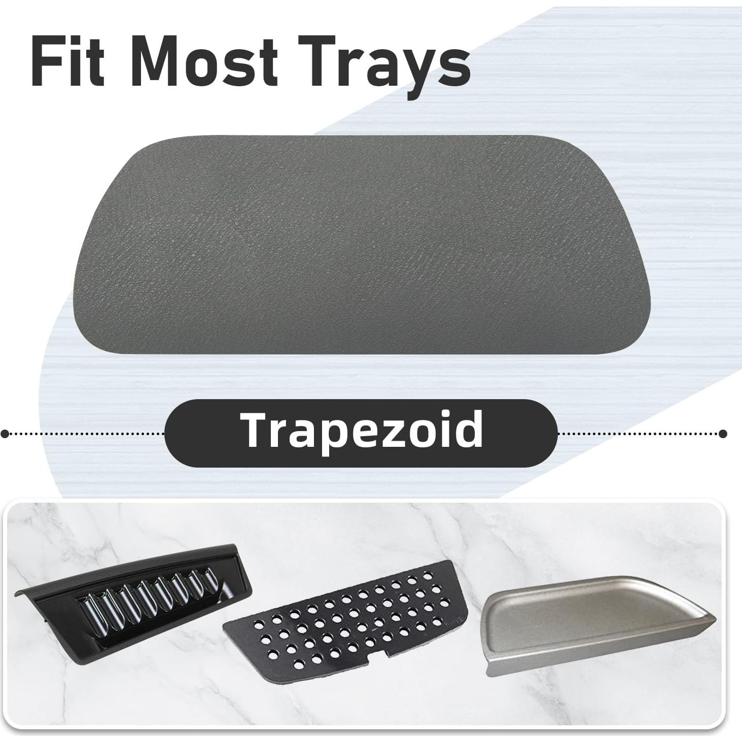 Bandeja de Goteo LOPNUR para Refrigerador 2 Piezas 21.1x7.9cm Gris