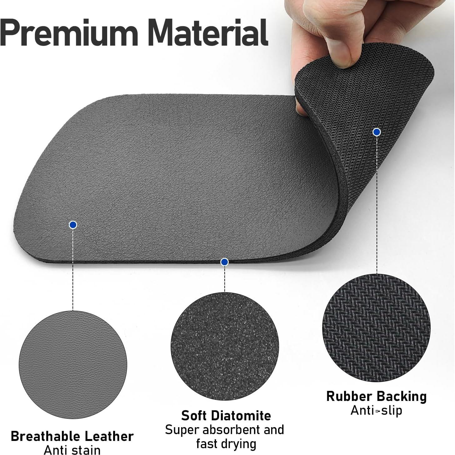 Bandeja de Goteo LOPNUR para Refrigerador 2 Piezas 21.1x7.9cm Gris