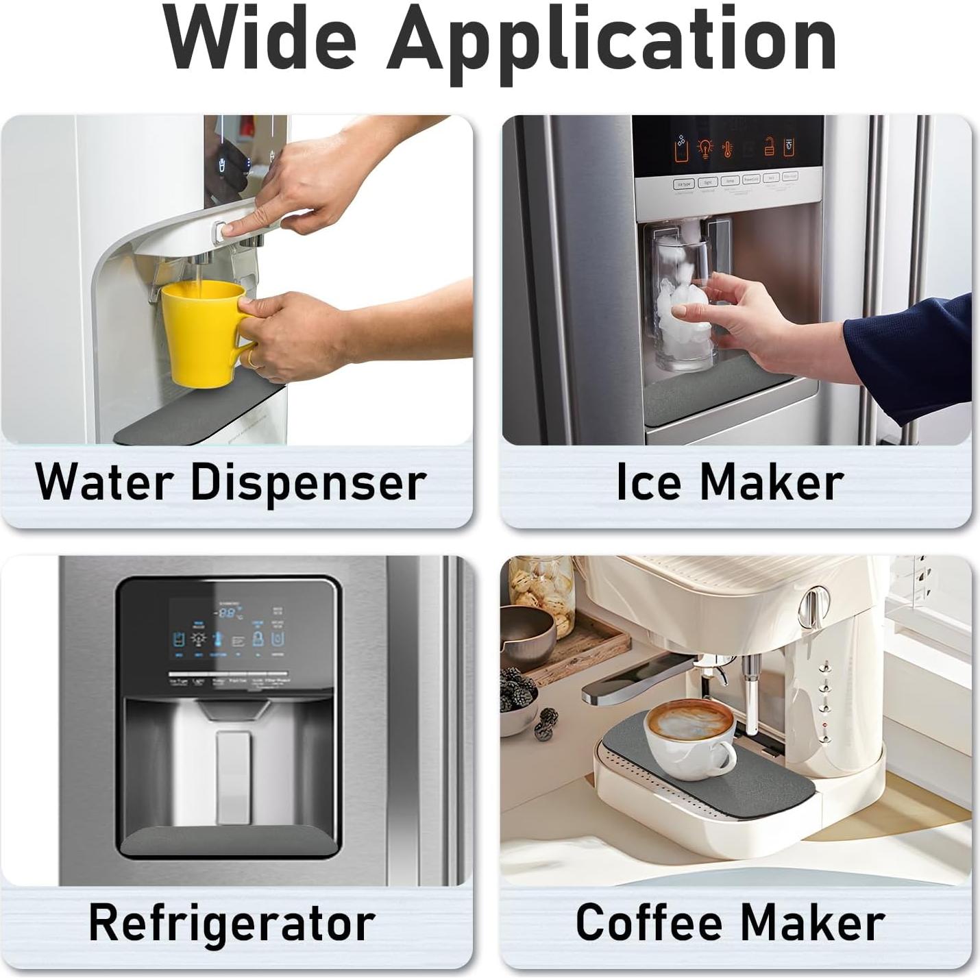 Bandeja de Goteo LOPNUR para Refrigerador 2 Piezas 21.1x7.9cm Gris