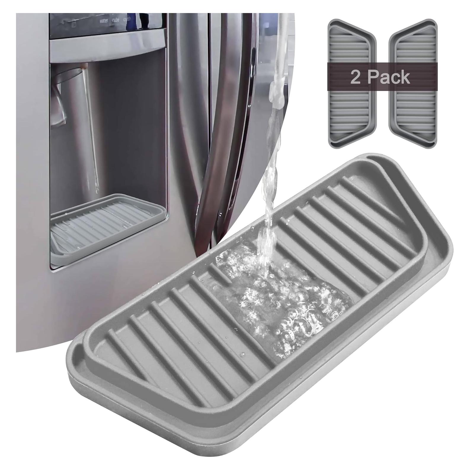 Bandeja de Goteo para Refrigerador KindGa 2 Piezas Gris 20.8x7.9cm