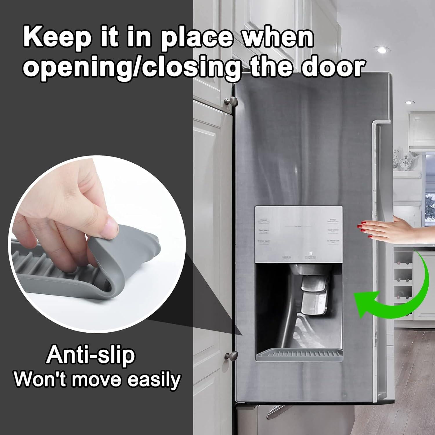 Bandeja de Goteo para Refrigerador KindGa 2 Piezas Gris 20.8x7.9cm