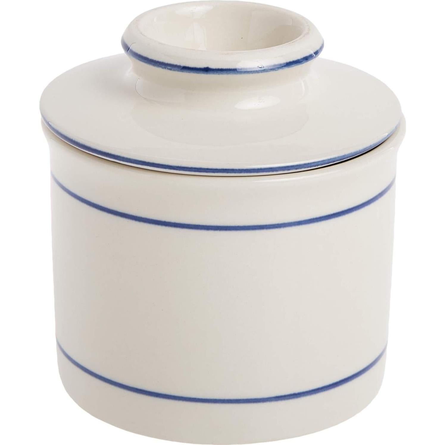 Butter Keeper Norpro Cerámica Esmaltada 10cm Blanco