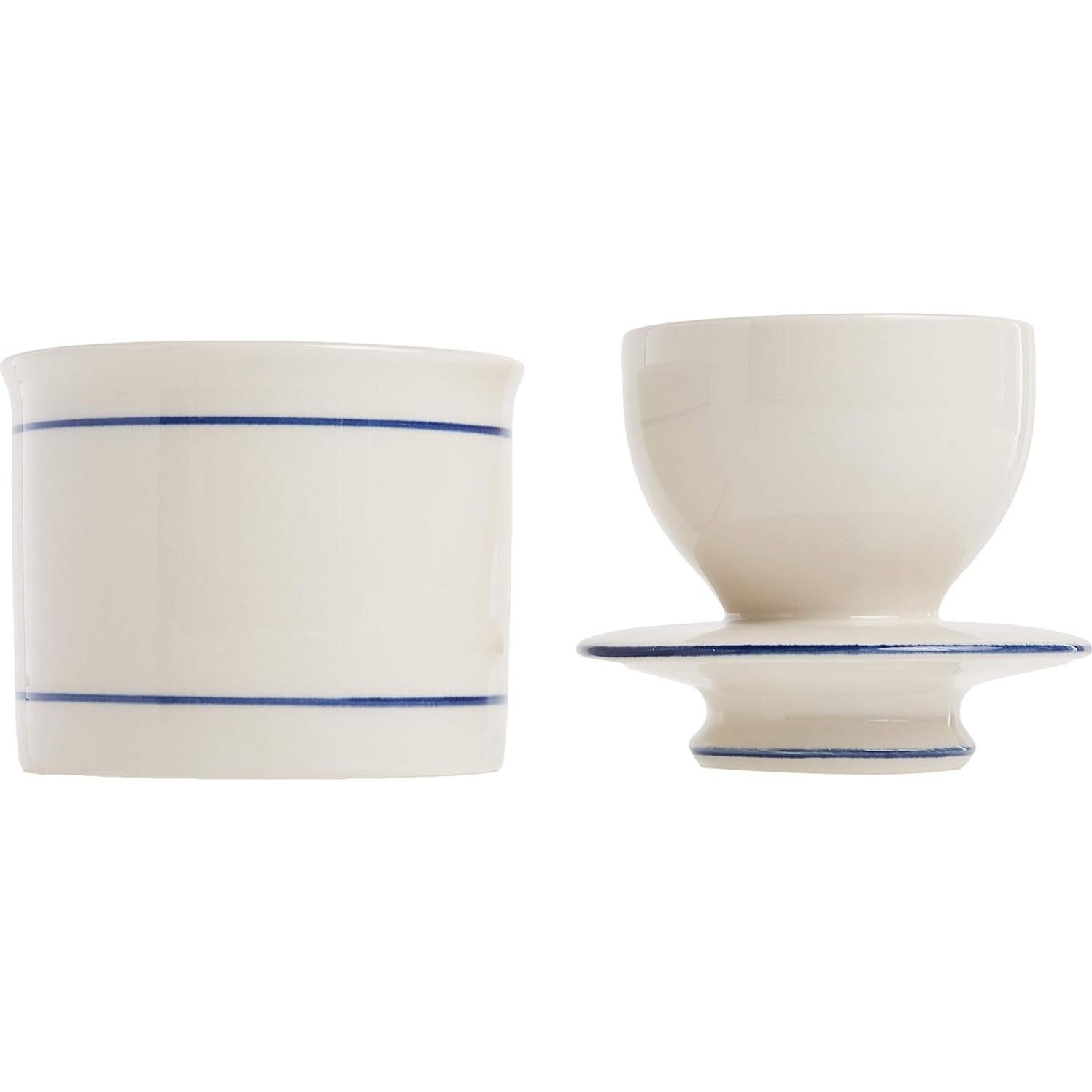 Butter Keeper Norpro Cerámica Esmaltada 10cm Blanco