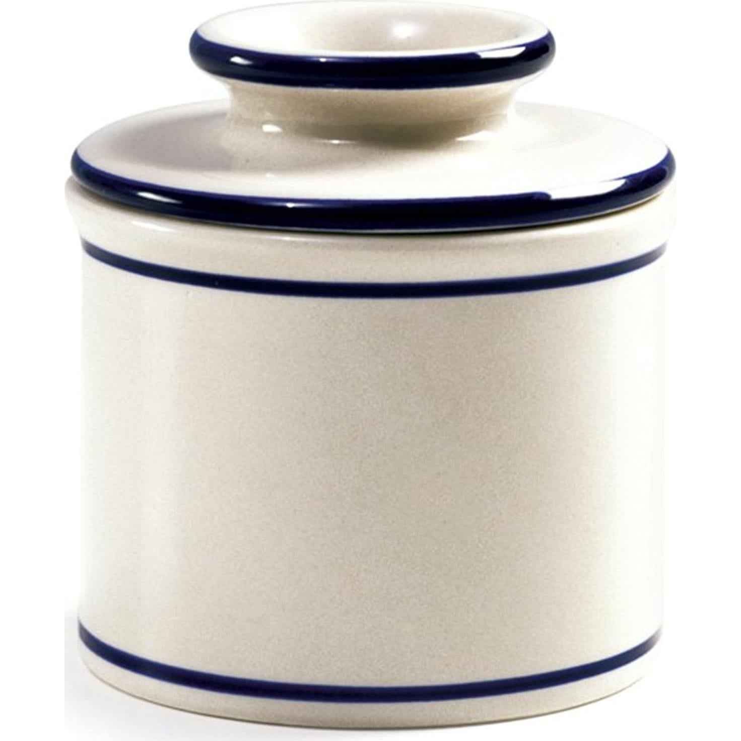 Butter Keeper Norpro Cerámica Esmaltada 10cm Blanco