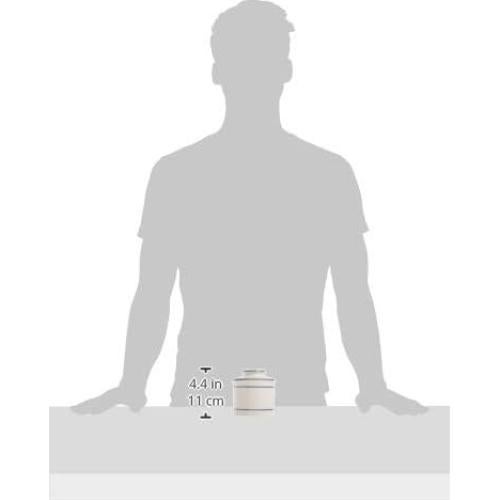 Butter Keeper Norpro Cerámica Esmaltada 10cm Blanco