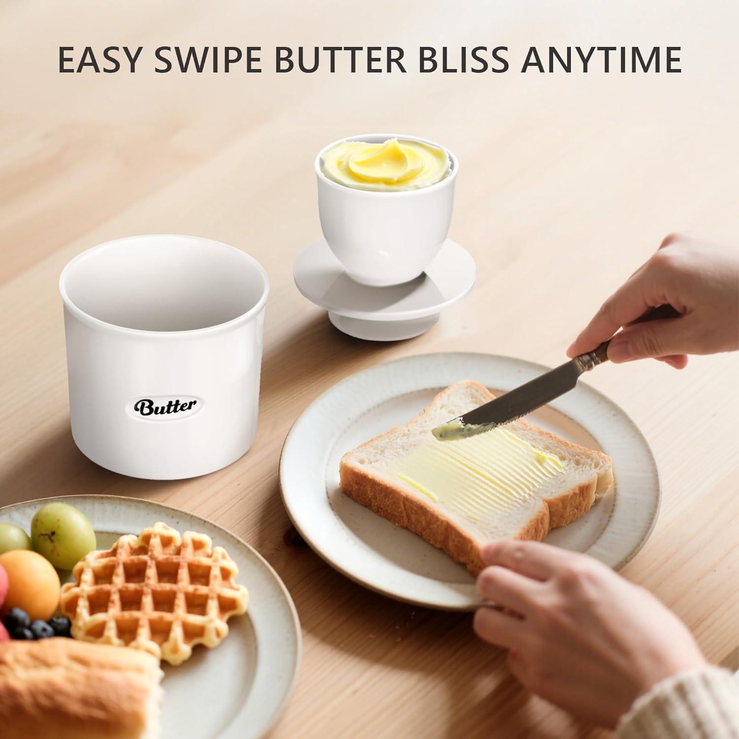 Crock de Mantequilla Rucocron Cerámica 250ml con Tapa