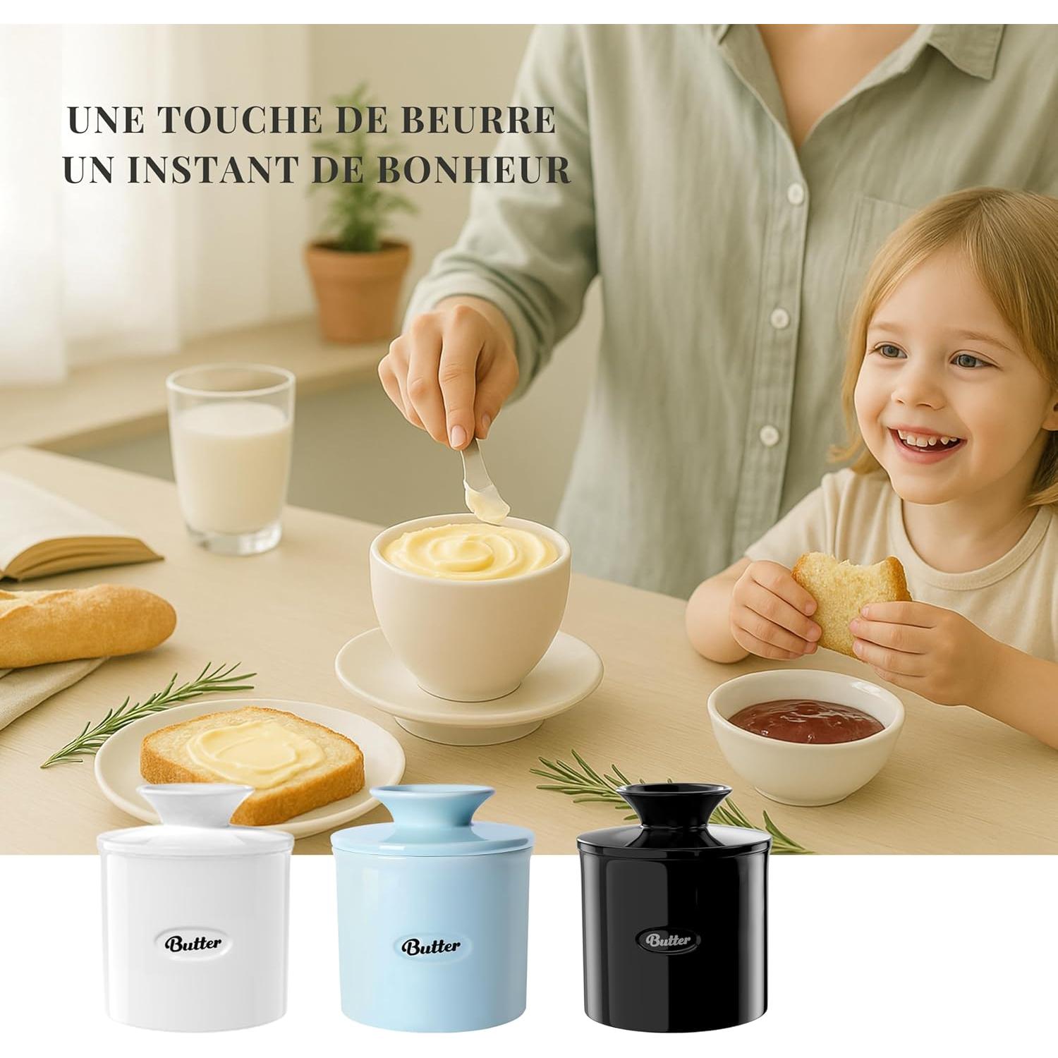 Crock de Mantequilla Rucocron Cerámica 250ml con Tapa