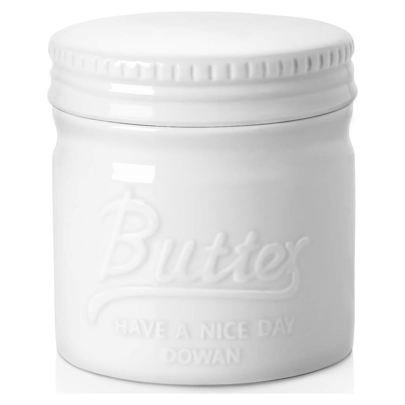 Tazón de Mantequilla DOWAN Mason Cerámica Blanco 5kg