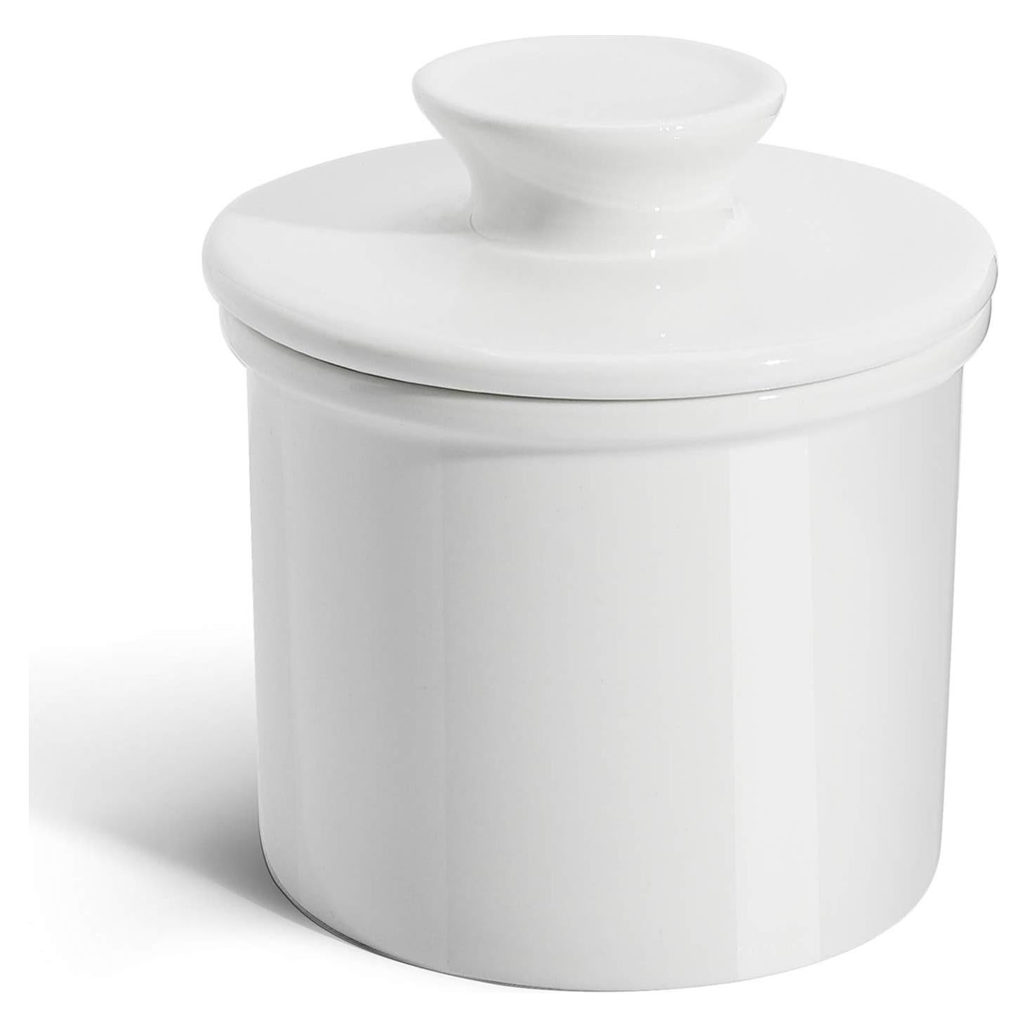 Plato de Mantequilla Sweese Blanco - Conservador de Porcelana 155g