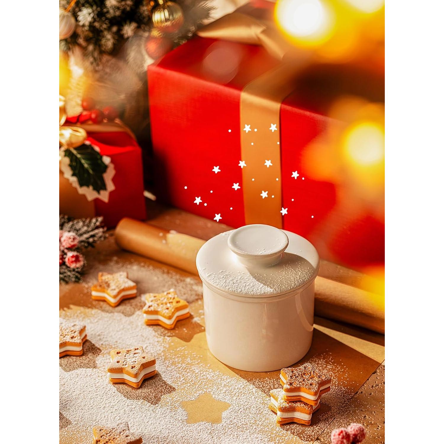 Plato de Mantequilla Sweese Blanco - Conservador de Porcelana 155g