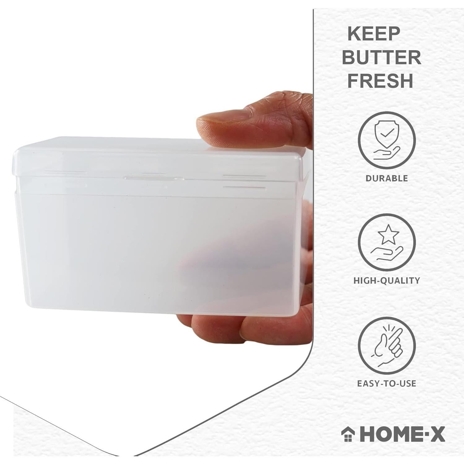 Contenedor de Mantequilla Home-X con Tapa Hermética 113g