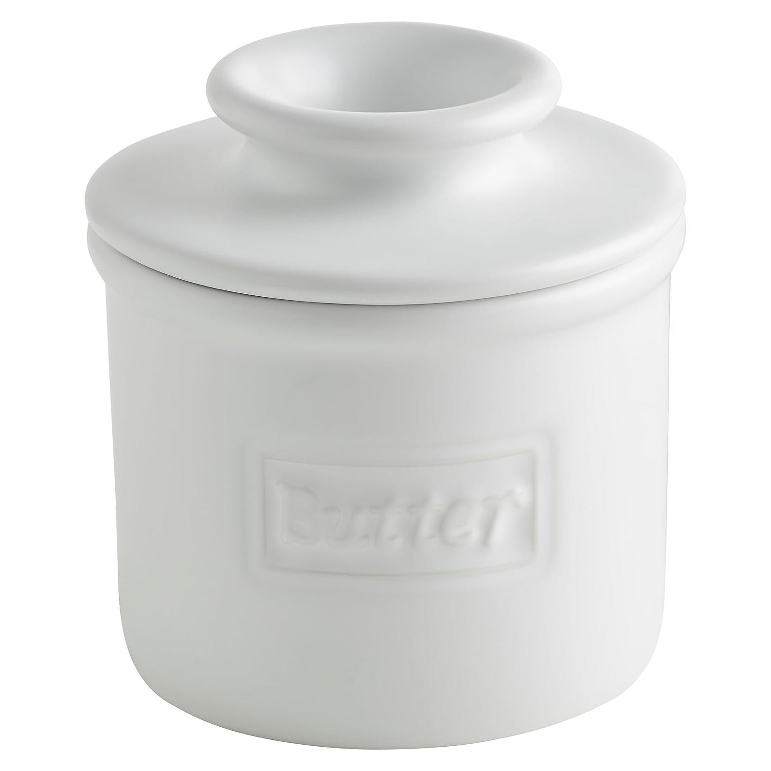 Butter Bell Crock Cerámica Francesa 125g L. Tremain Mate Blanco