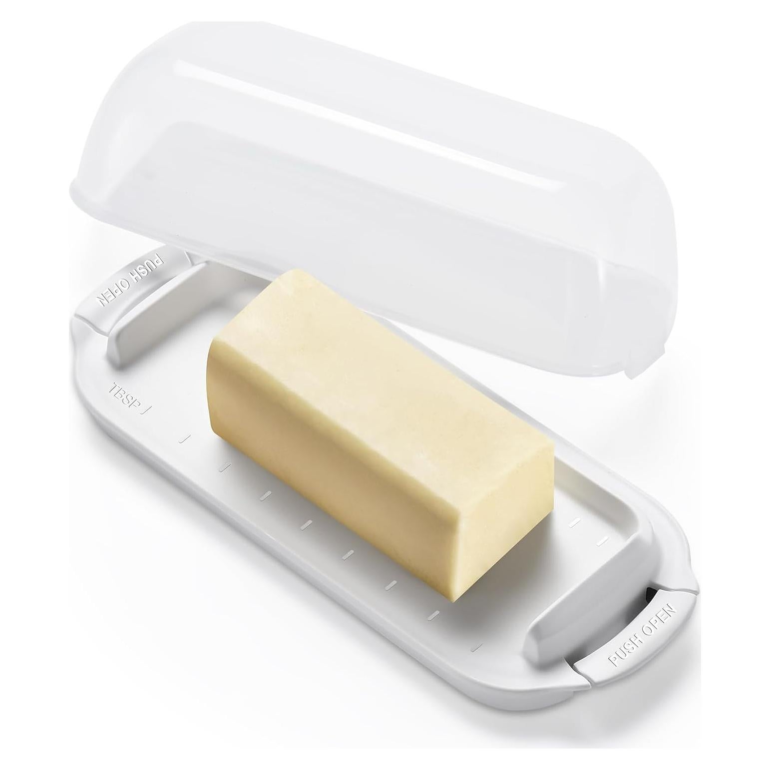 Plato para Mantequilla Hermético AONCO 245g con Tapa Blanco