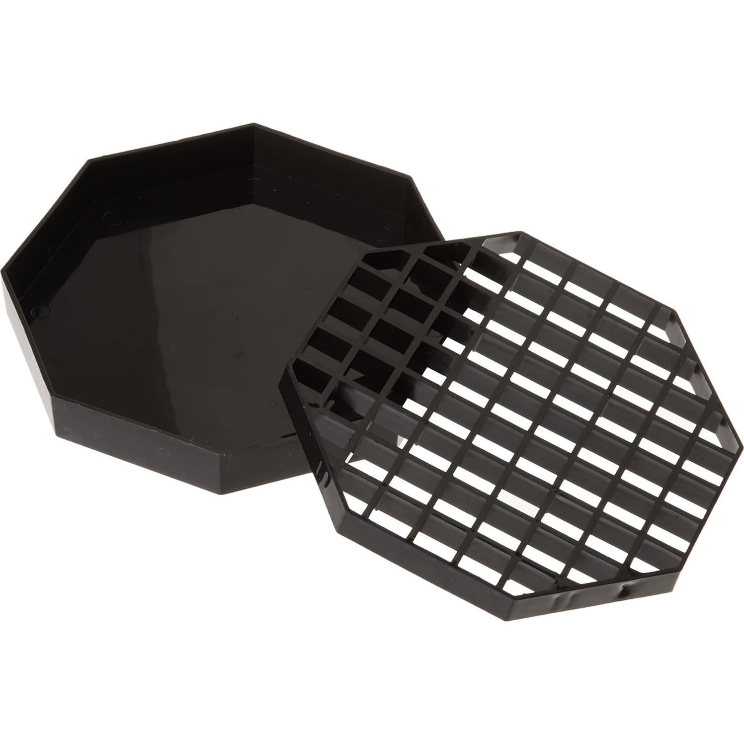 Contador de Bandejas de Goteo Winco DT-60, 4 Piezas, Negro