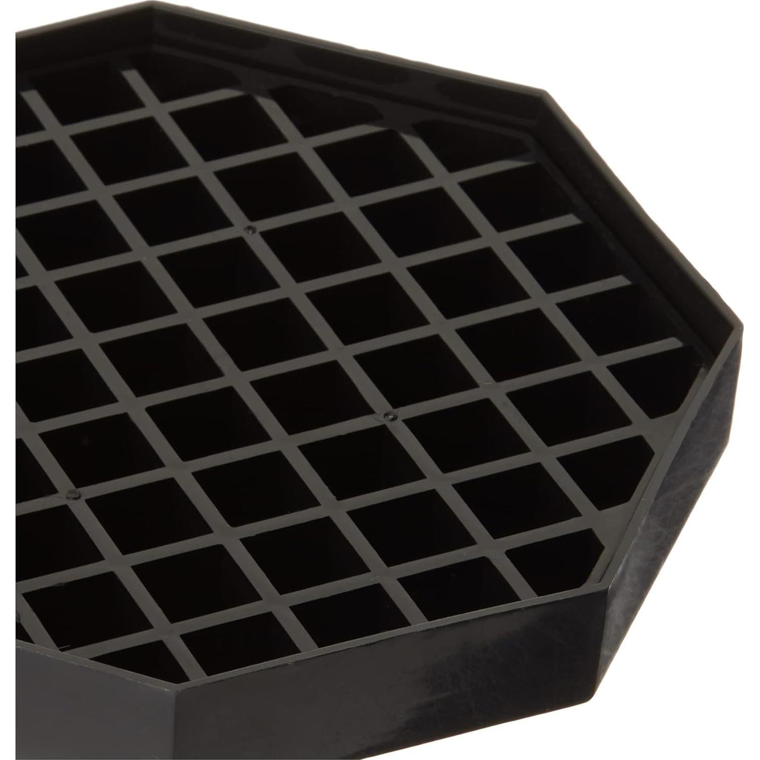 Contador de Bandejas de Goteo Winco DT-60, 4 Piezas, Negro