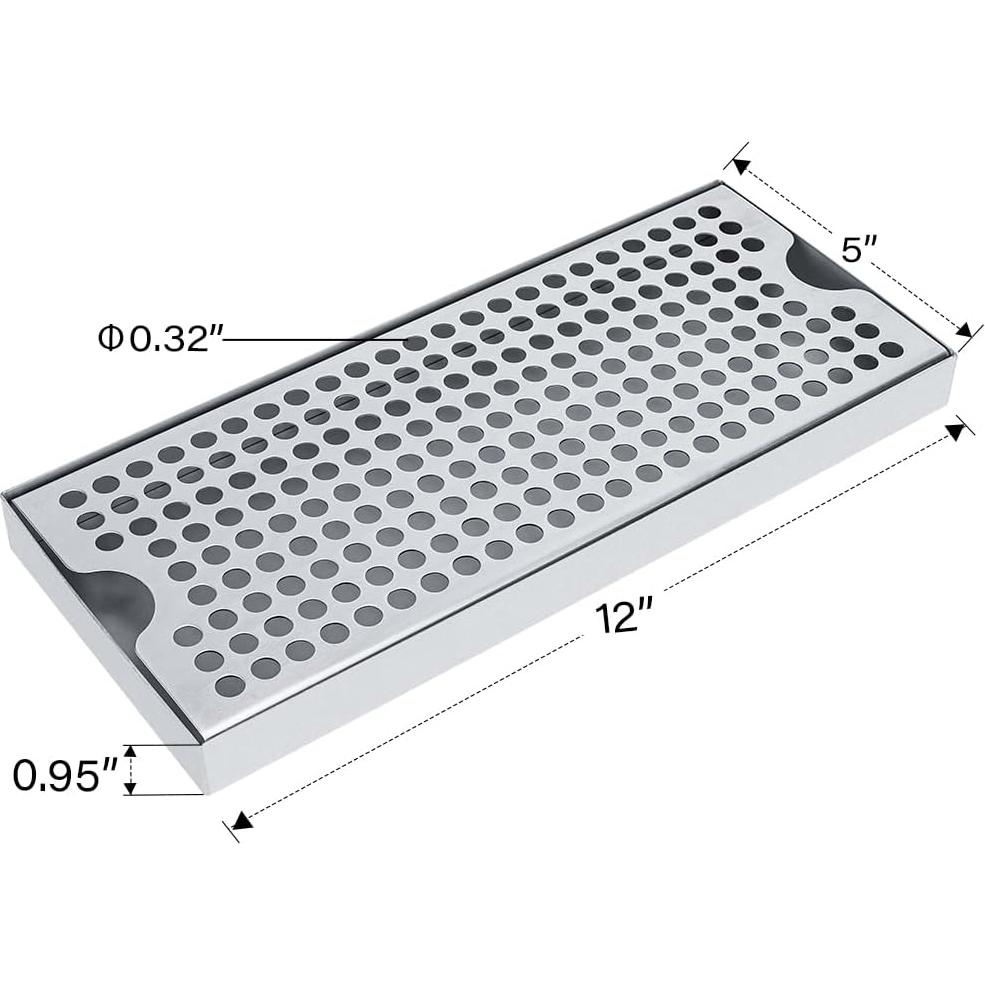 Bandeja de Goteo de Cerveza TMCRAFT Acero Inoxidable 30.48x12.7cm