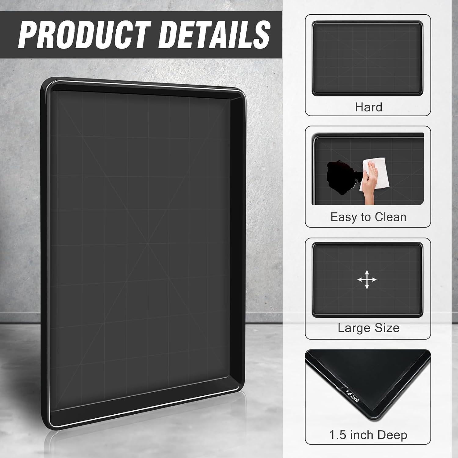 Bandeja de Goteo de Aceite DJZZ 3 Pcs 90x61 cm Plástico