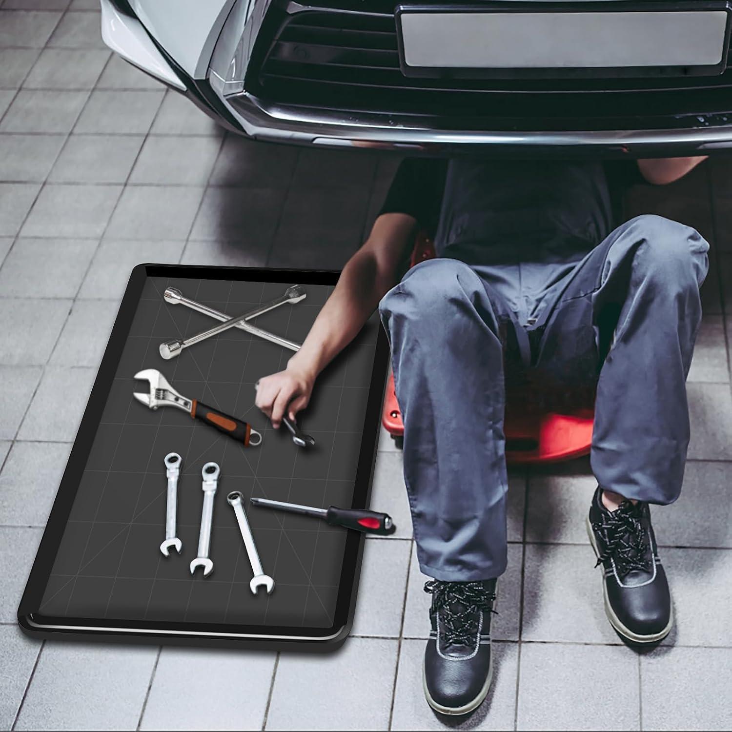 Bandeja de Goteo de Aceite DJZZ 3 Pcs 90x61 cm Plástico