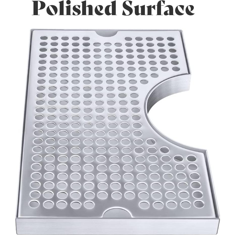 Bandeja de Goteo de Acero Inoxidable TMCRAFT 30.48x17.78cm