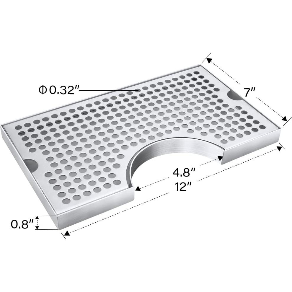 Bandeja de Goteo de Acero Inoxidable TMCRAFT 30.48x17.78cm