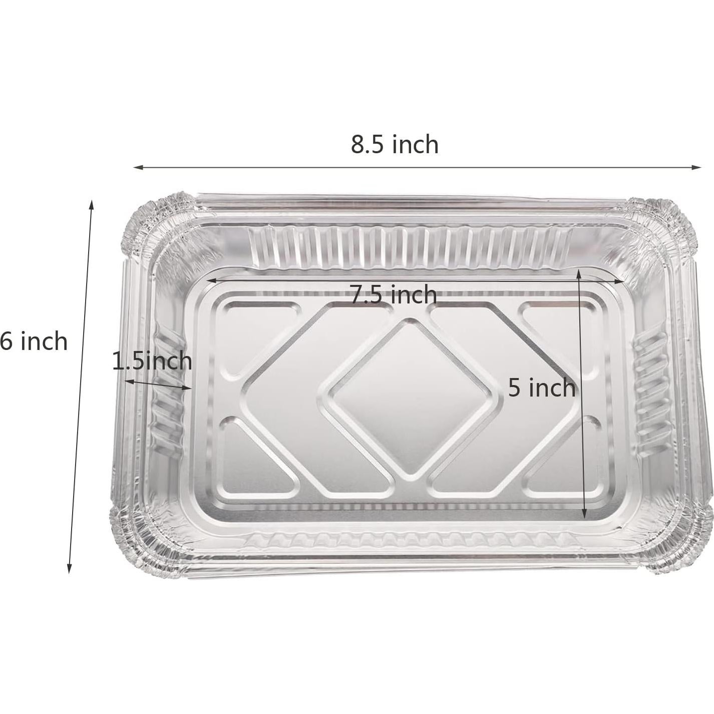 20 Bandejas de Goteo Desechables Aluminio para Parrillas Weber