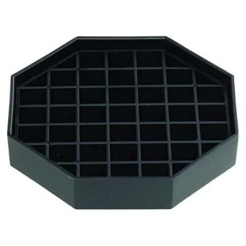 Bandeja de Goteo Octagonal Rattleware 10.16 cm Plástico Negro