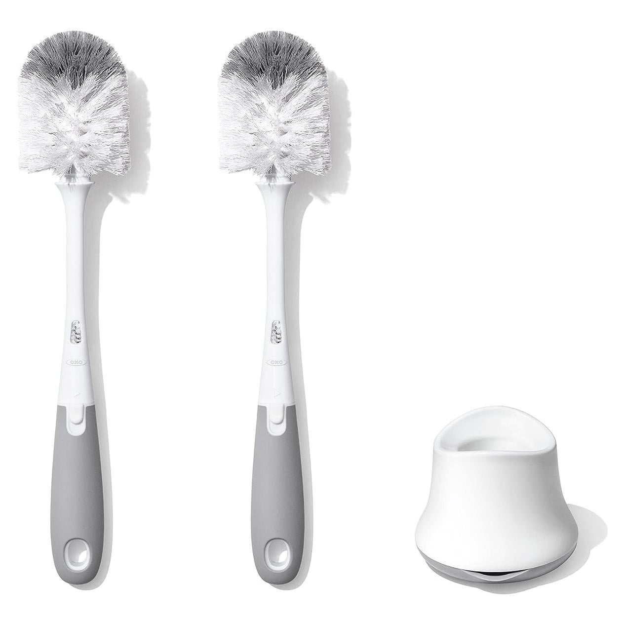 Set de Cepillos para Botellas OXO Tot - 2 Unidades, Gris