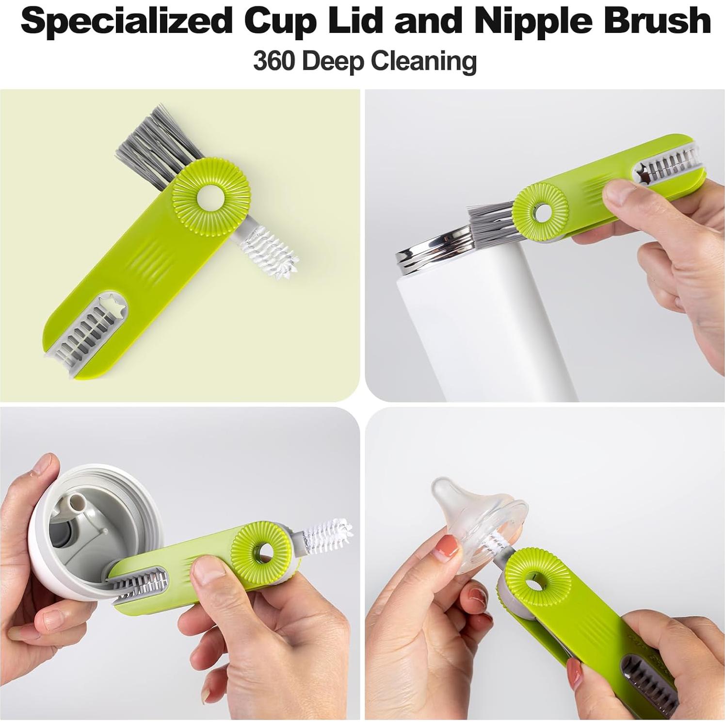 Cepillo para Botellas ToGeeKa 3 Piezas Acero Inoxidable 38.1 cm