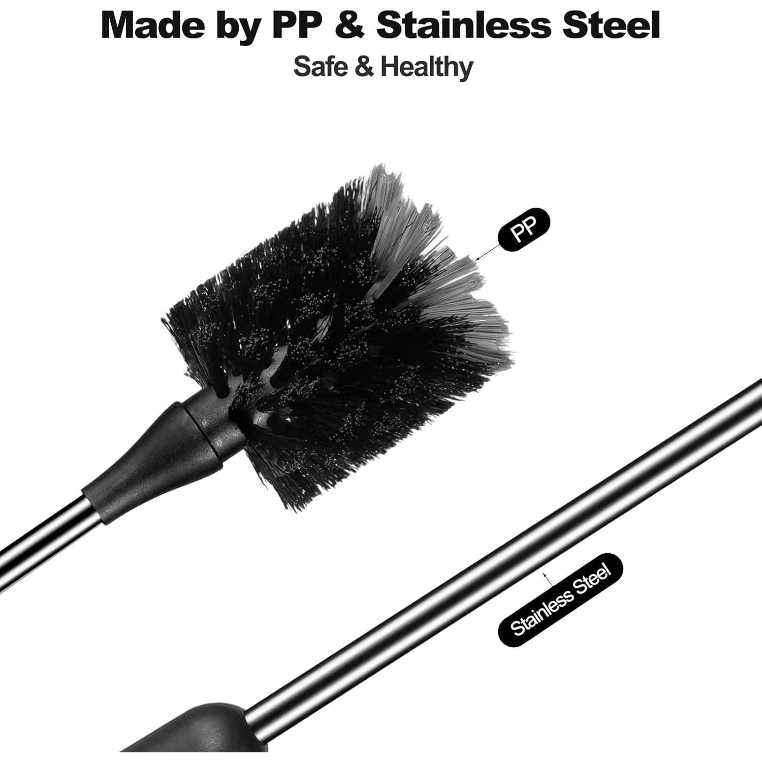 Cepillo para Botellas ToGeeKa 3 Piezas Acero Inoxidable 38.1 cm