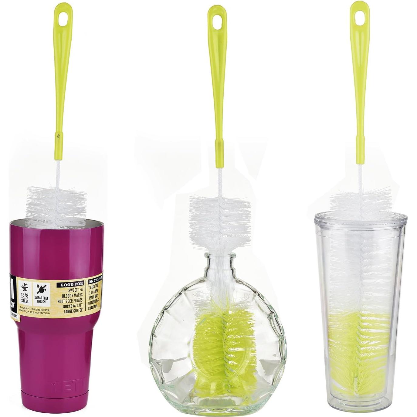 Cepillo Limpiador de Botellas ALINK 42 cm Verde Claro