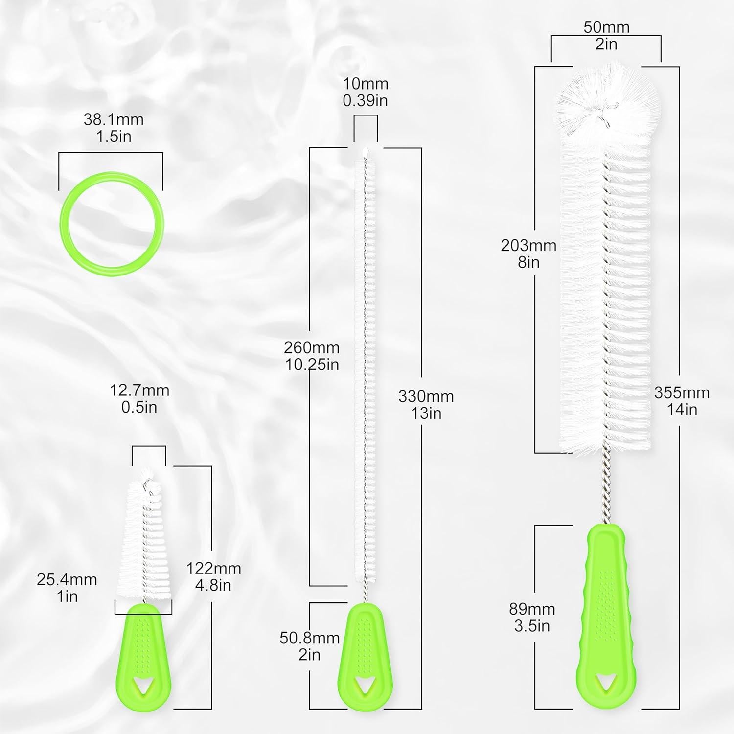 Juego de Cepillos Limpiadores de Botellas Rnoafmu - 3 Unidades