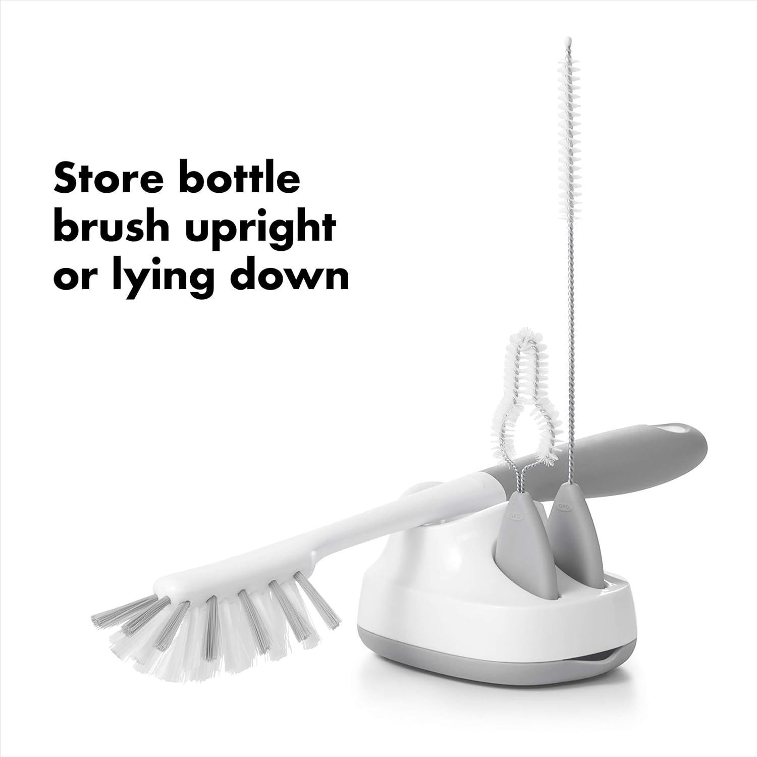 Juego de cepillos OXO Tot para limpiar botellas y popotes