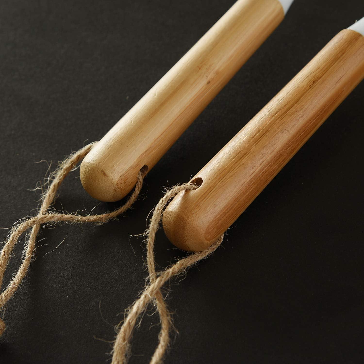 ALINK Juego de 5 Cepillos Limpiadores de Botellas de Bambú