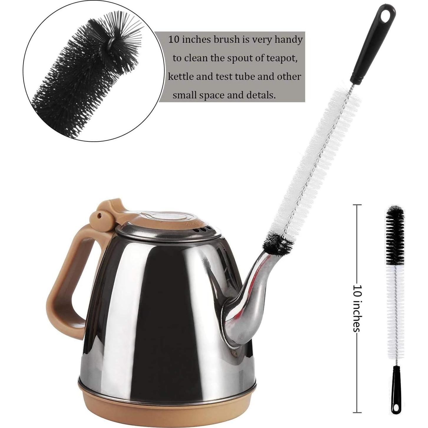 ALINK Juego de 8 Cepillos de Limpieza para Botellas y Popotes