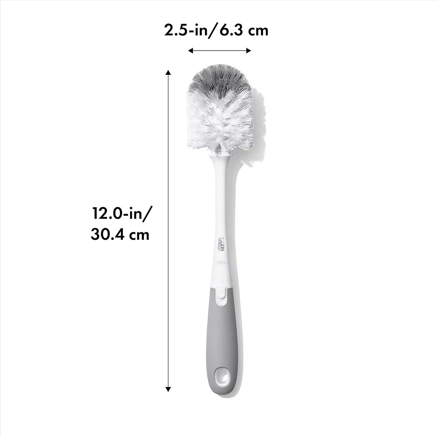 Cepillo para Botellas OXO Tot con Limpiador de Tetinas Gris